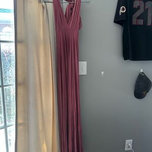 Lulu's Dusty Rose Maxi Dress